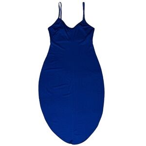 Elegant Blue Spaghetti Strap Wide Leg Pant Set